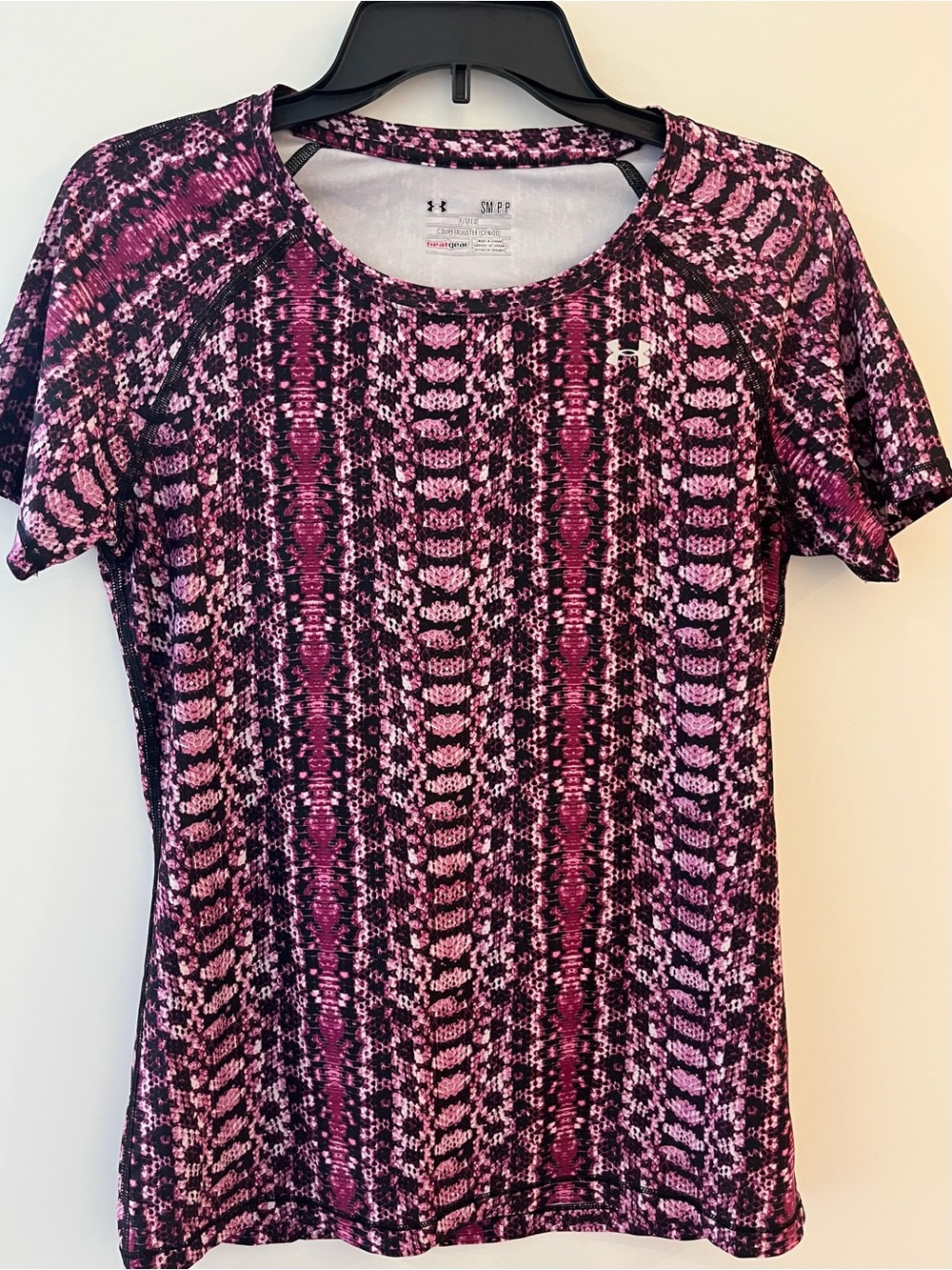 Under Armour Pink Snake Print Tee